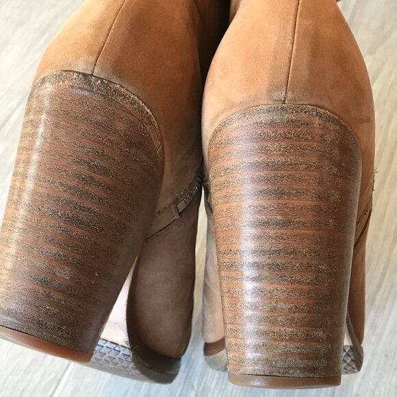Rag & Bone Booties Womens Size 6 Brown Tan Margot Suede Leather Boots Fall Wear - Picture 7 of 14